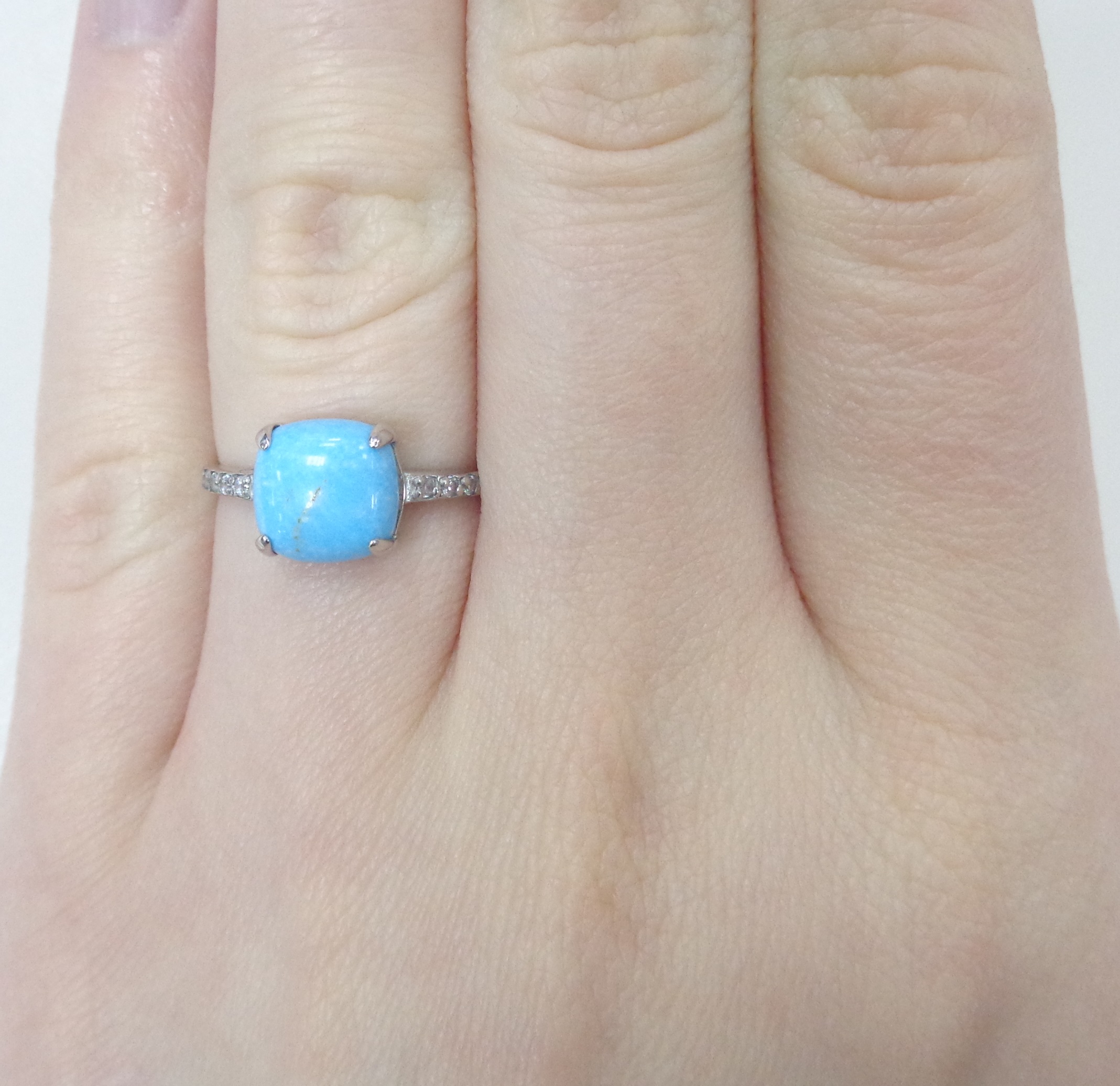 Серебряное кольцо с бирюзой